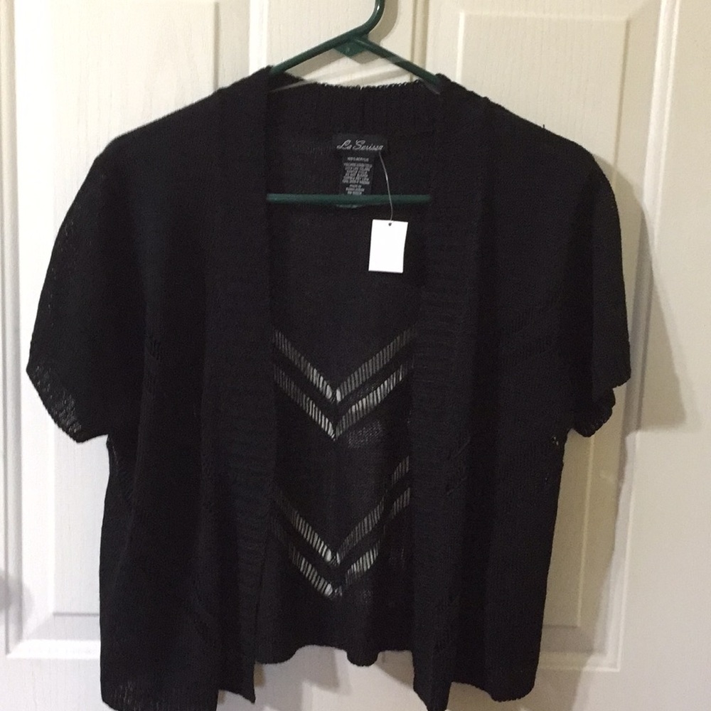 Black Shrug by La Serissa Size 1X. Brand New